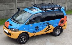 Bagażnik Delica z siatką DG