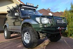 Zderzak Toyota LC90 przód z bull wzór GU4 ZCIb