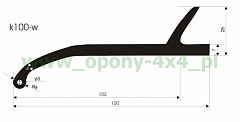 Poszerzenie gumowe K100W