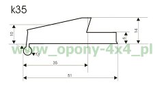 Poszerzenie gumowe K35